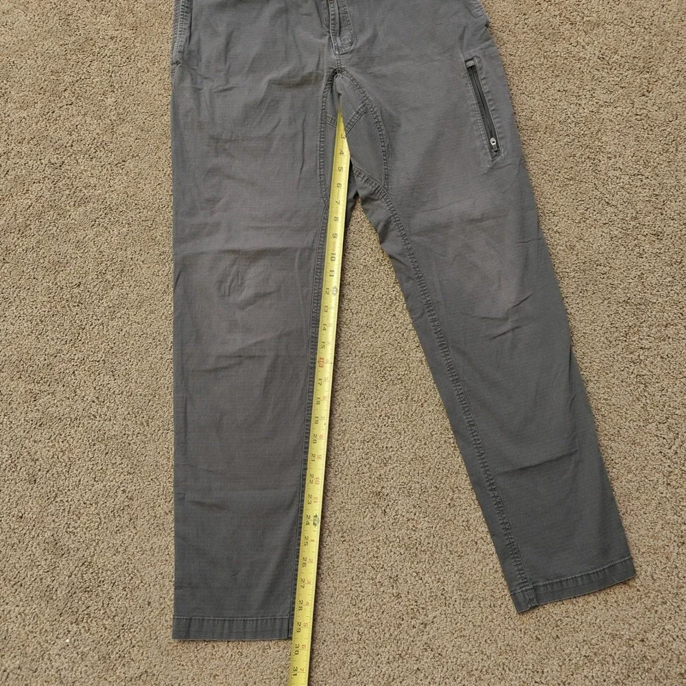 Vuori Ripstop Pant Mens XL Charcoal Grey Organic Cotton Stretch V412 Hiking - Picture 10 of 14